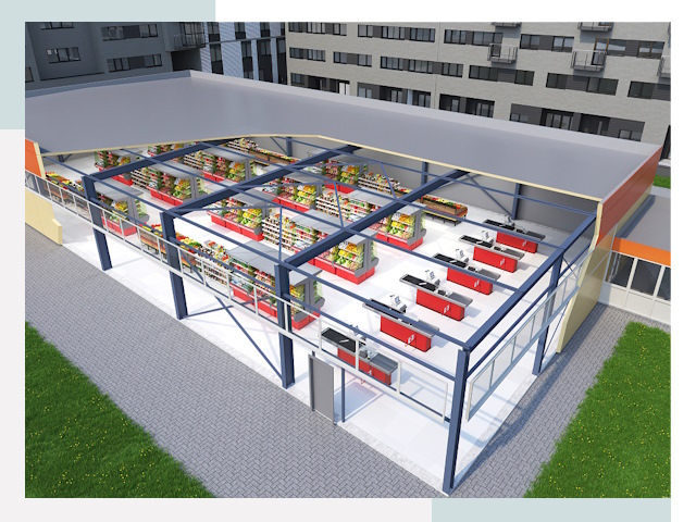 Строительство магазинов в Холмск от 616 руб. за м²