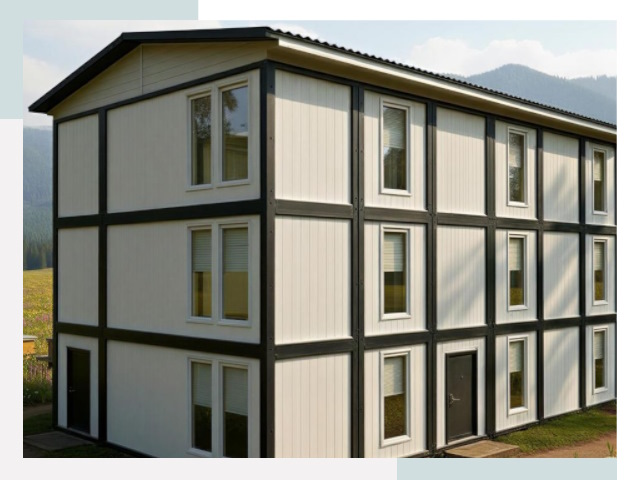 Модульные общежития в Холмске