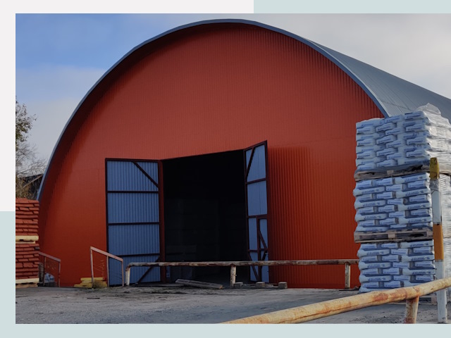 Полукруглые ангары по цене от 616 руб. в Холмск