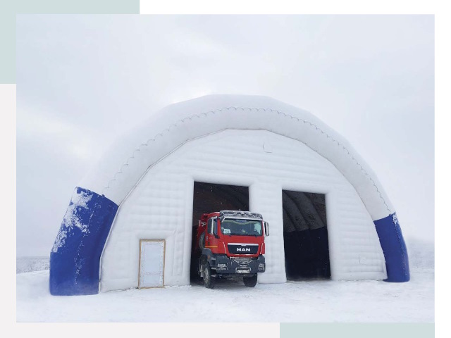 Мобильные ангары в Холмске