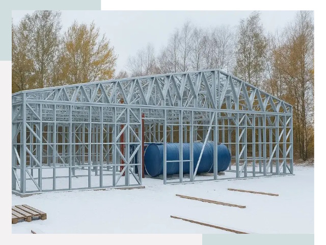 Металлические ангары в Холмске