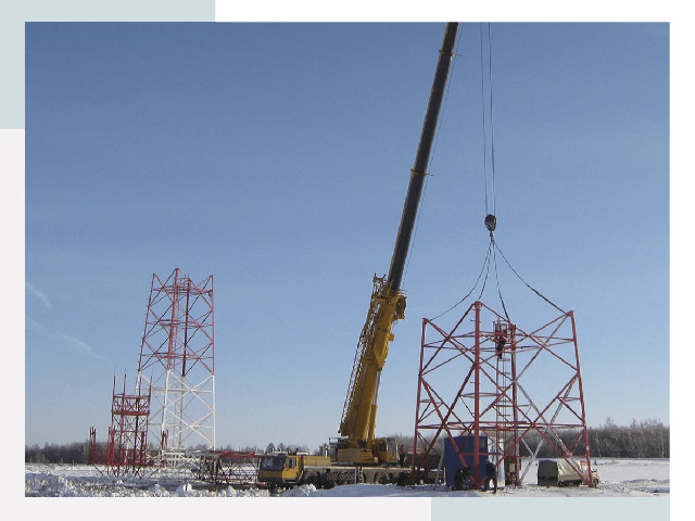 Монтаж вышек связи в Холмске