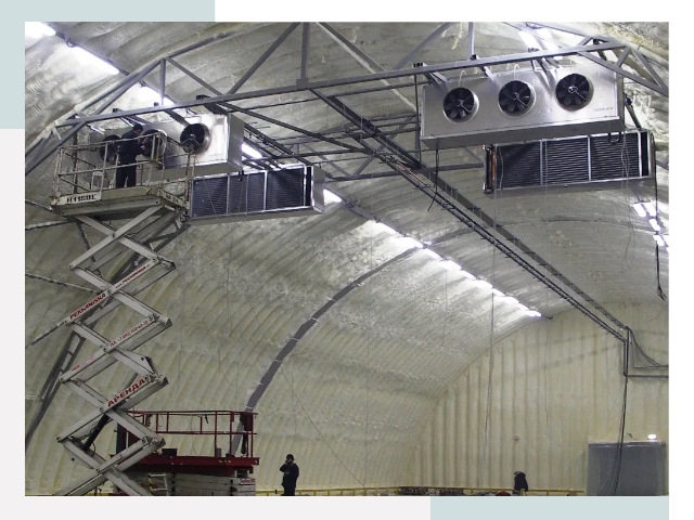 Оснащение ангаров в Холмске