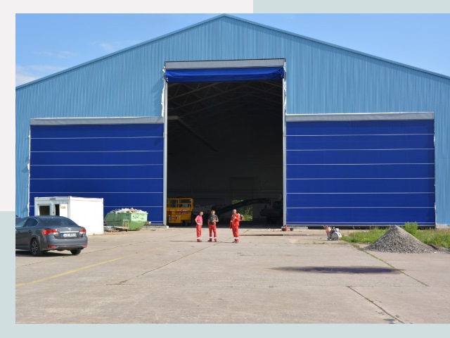 Ангарные ворота в Холмск от СтальСтрой-Хлм по цене 616 руб.